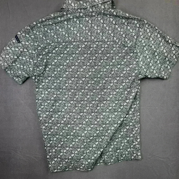 Tommy Hilfiger Button Up Shirt Men’s M blue white all over design (0239) - Picture 4 of 5